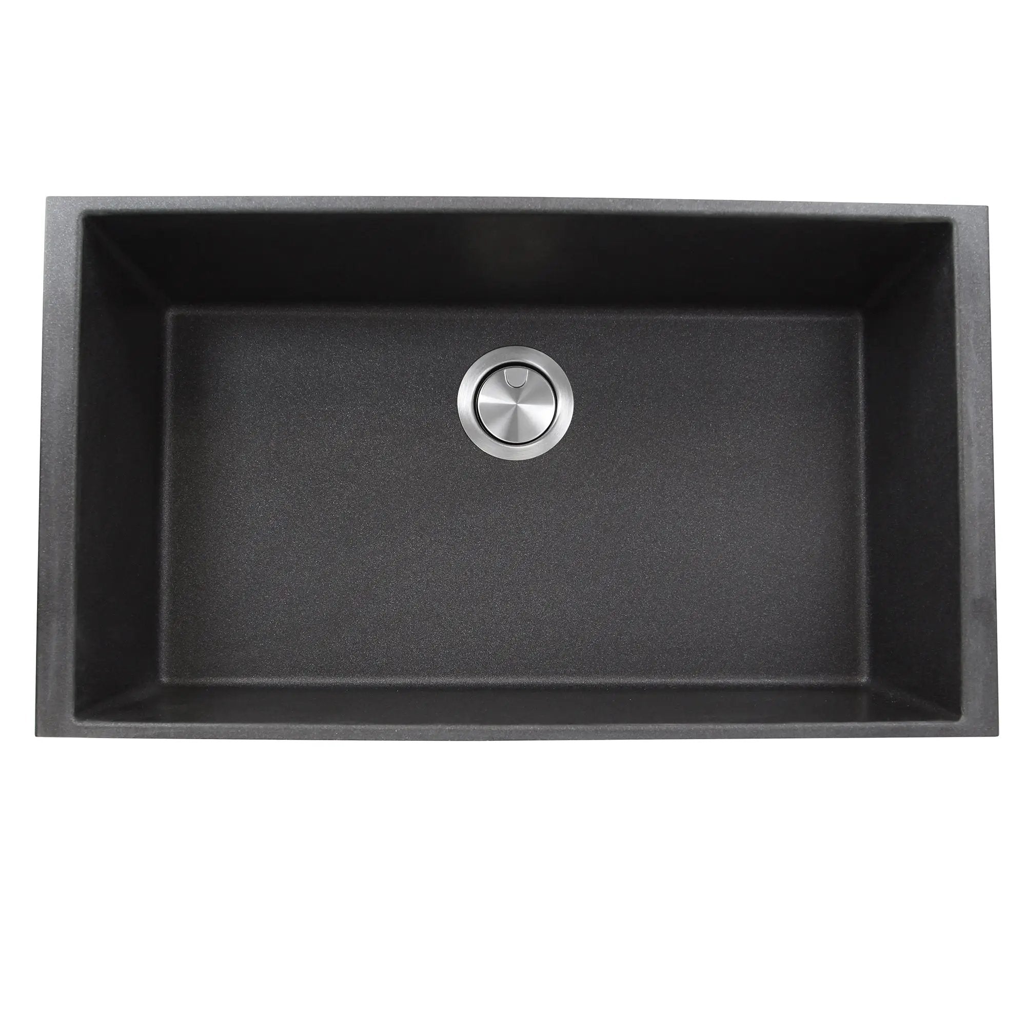 black kitchen sink
