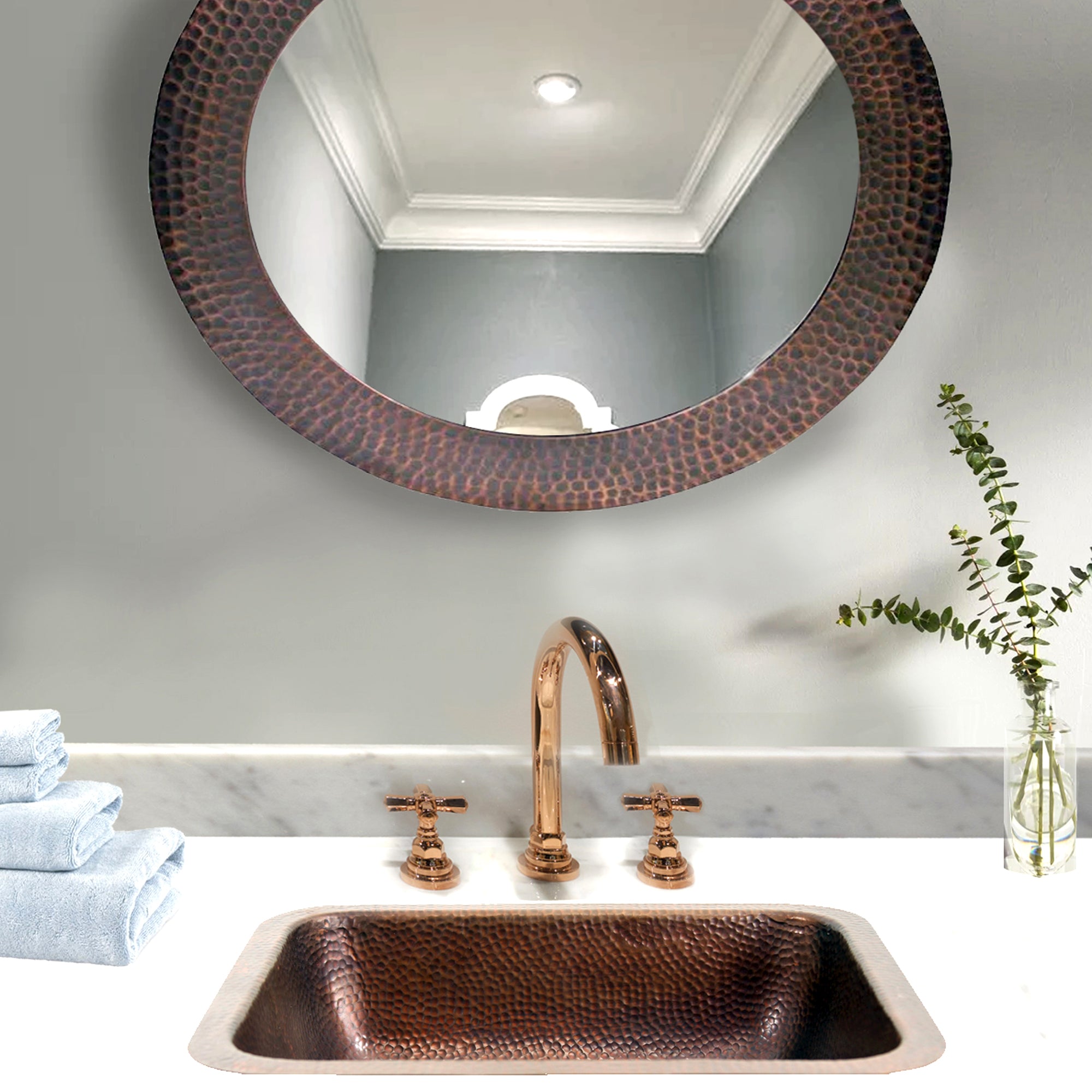 copper bathroom sink