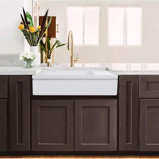 white kitchen sink