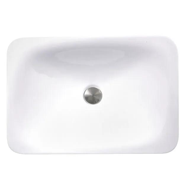 white bathroom sink
