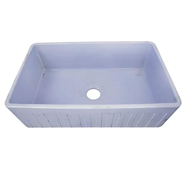 Nantucket Sinks 33-Inch Farmhouse Fireclay Sink with Shabby Sugar Finish by Nantucket