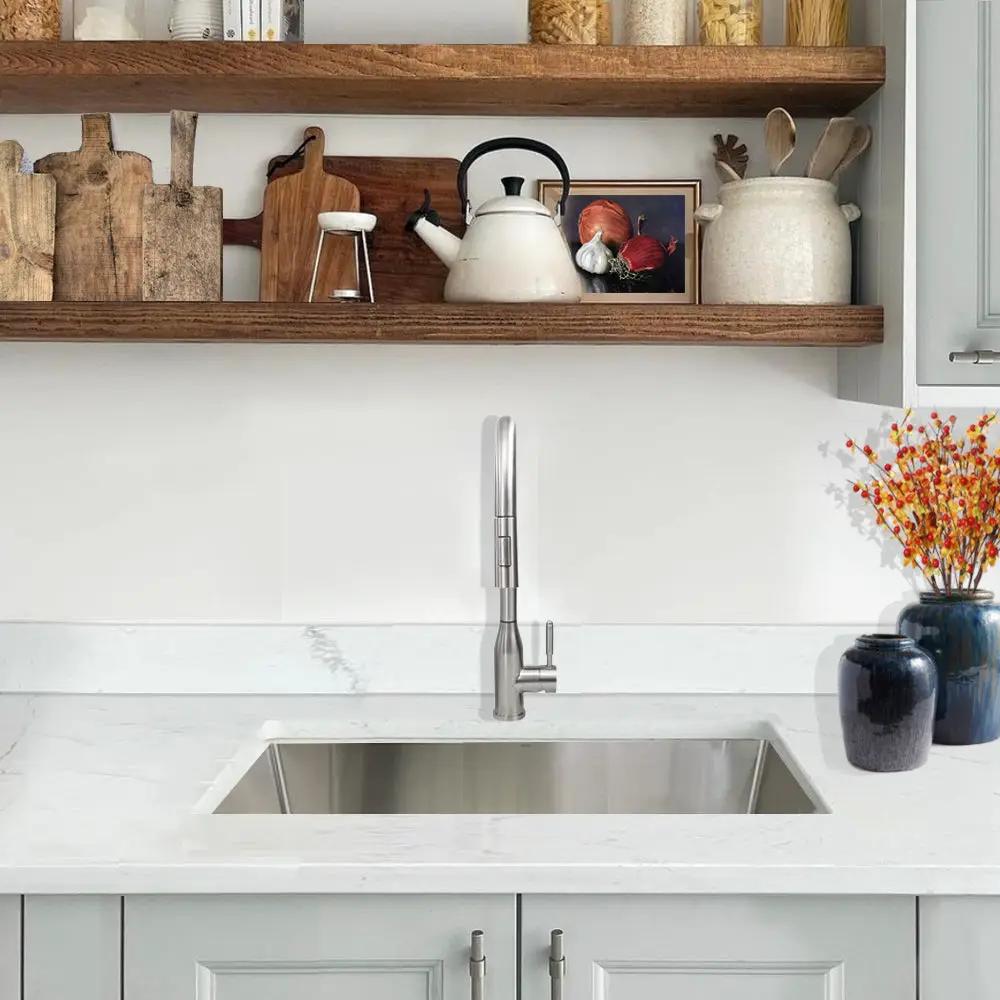 silver kitchen sink