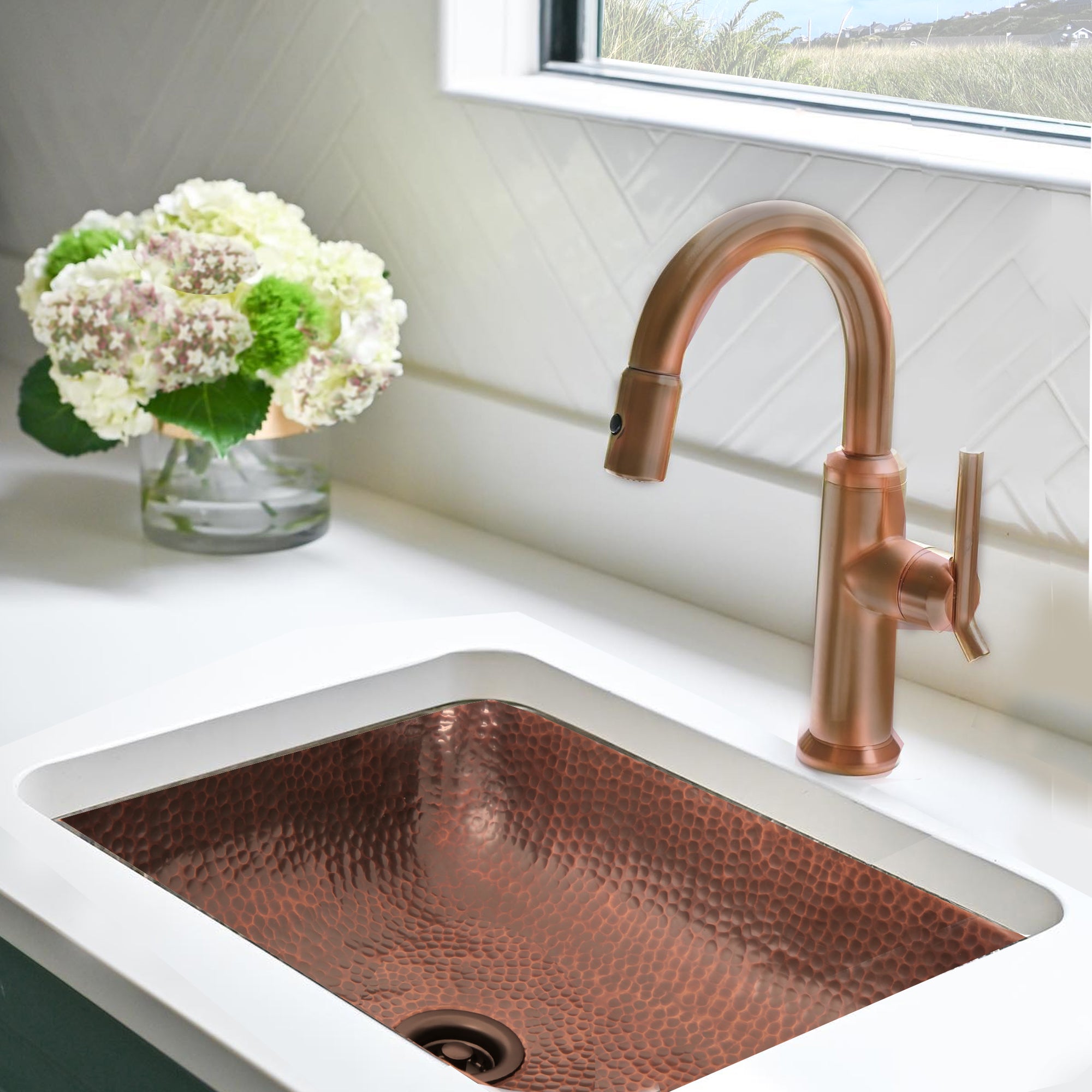 copper bathroom sink