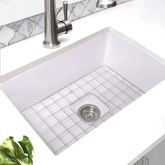 white kitchen sink