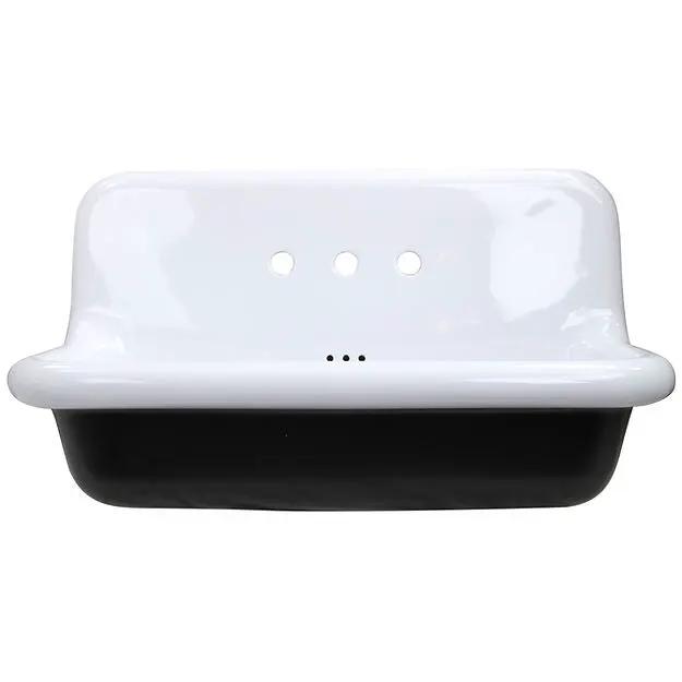 white/blk bathroom sink