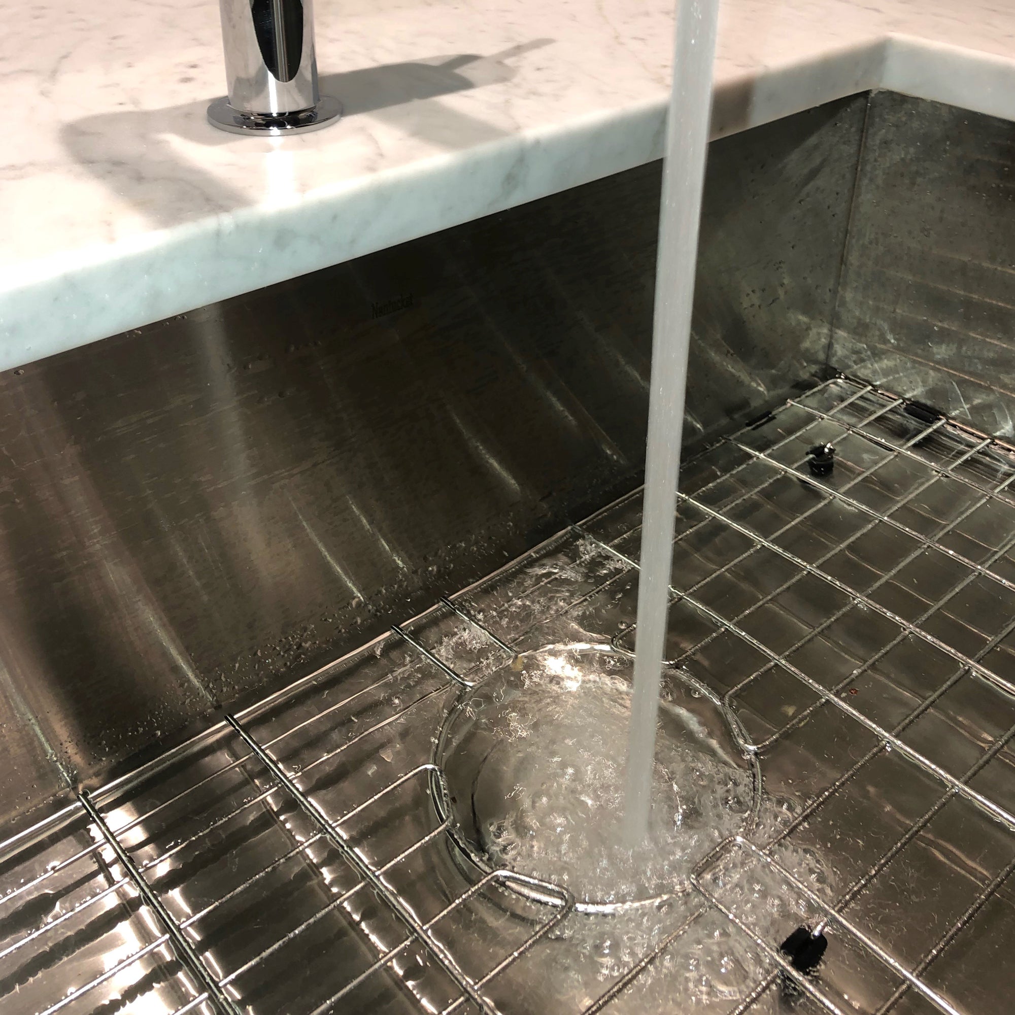 silver kitchen sink