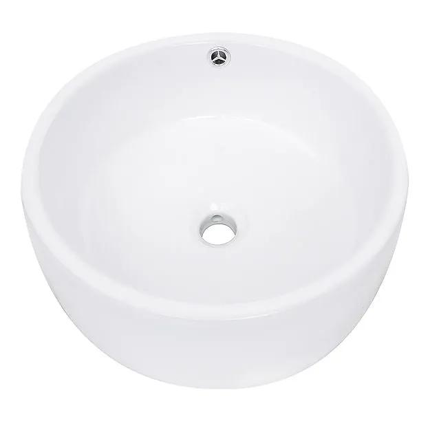 white bathroom sink