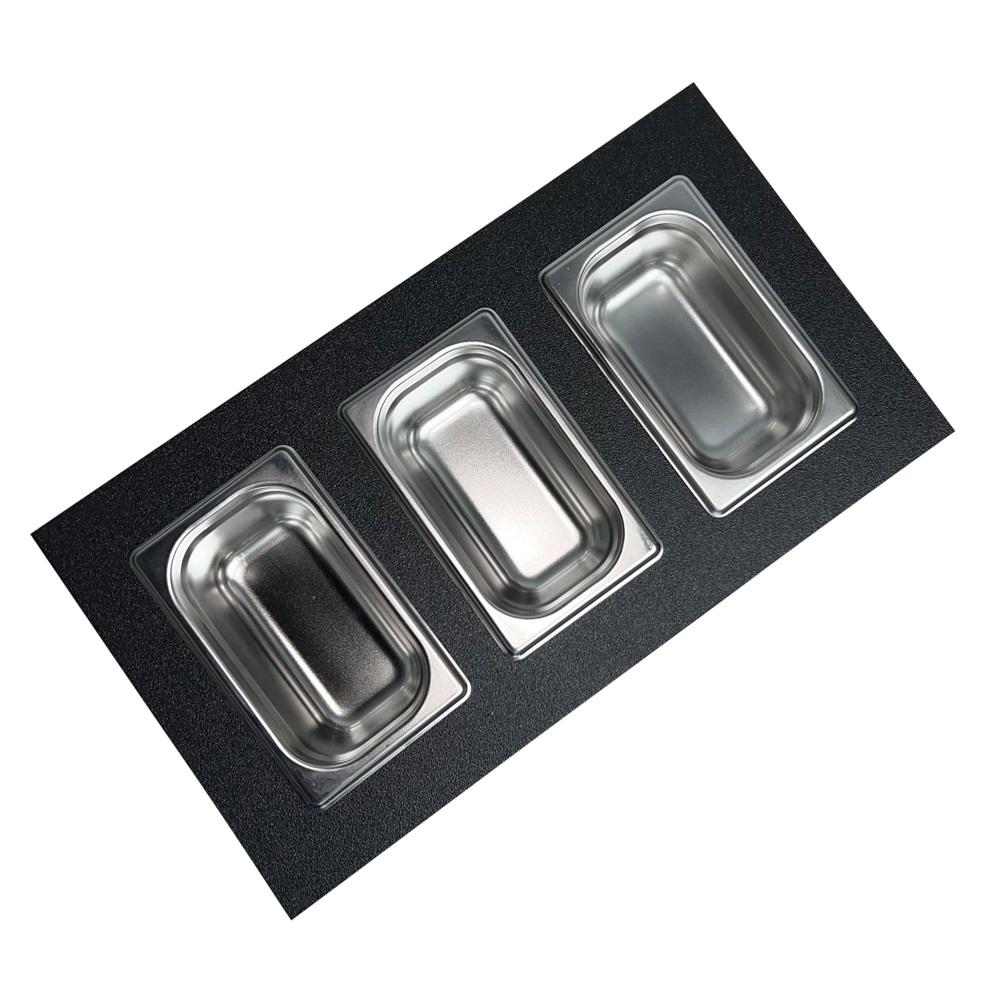 black condiment tray