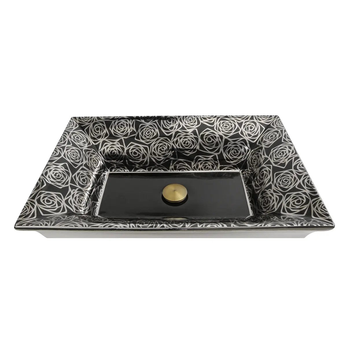 black/platinum bathroom sink