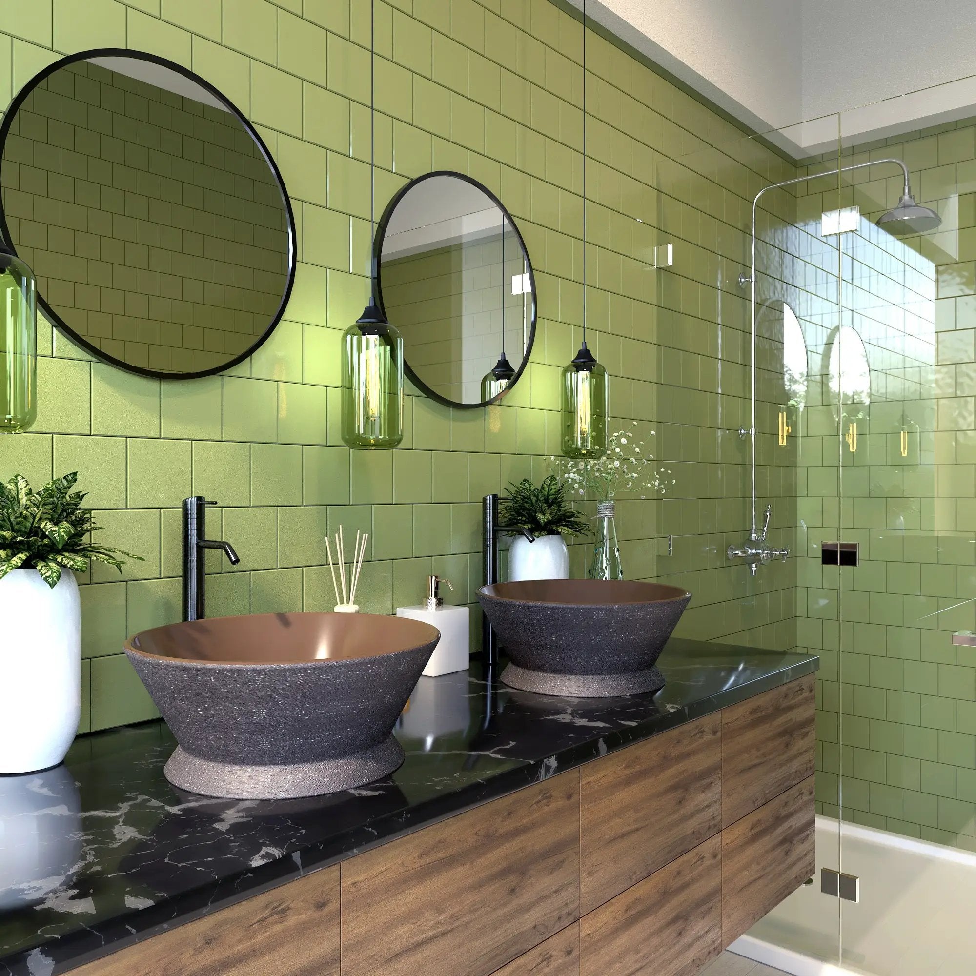 cream bathroom sink