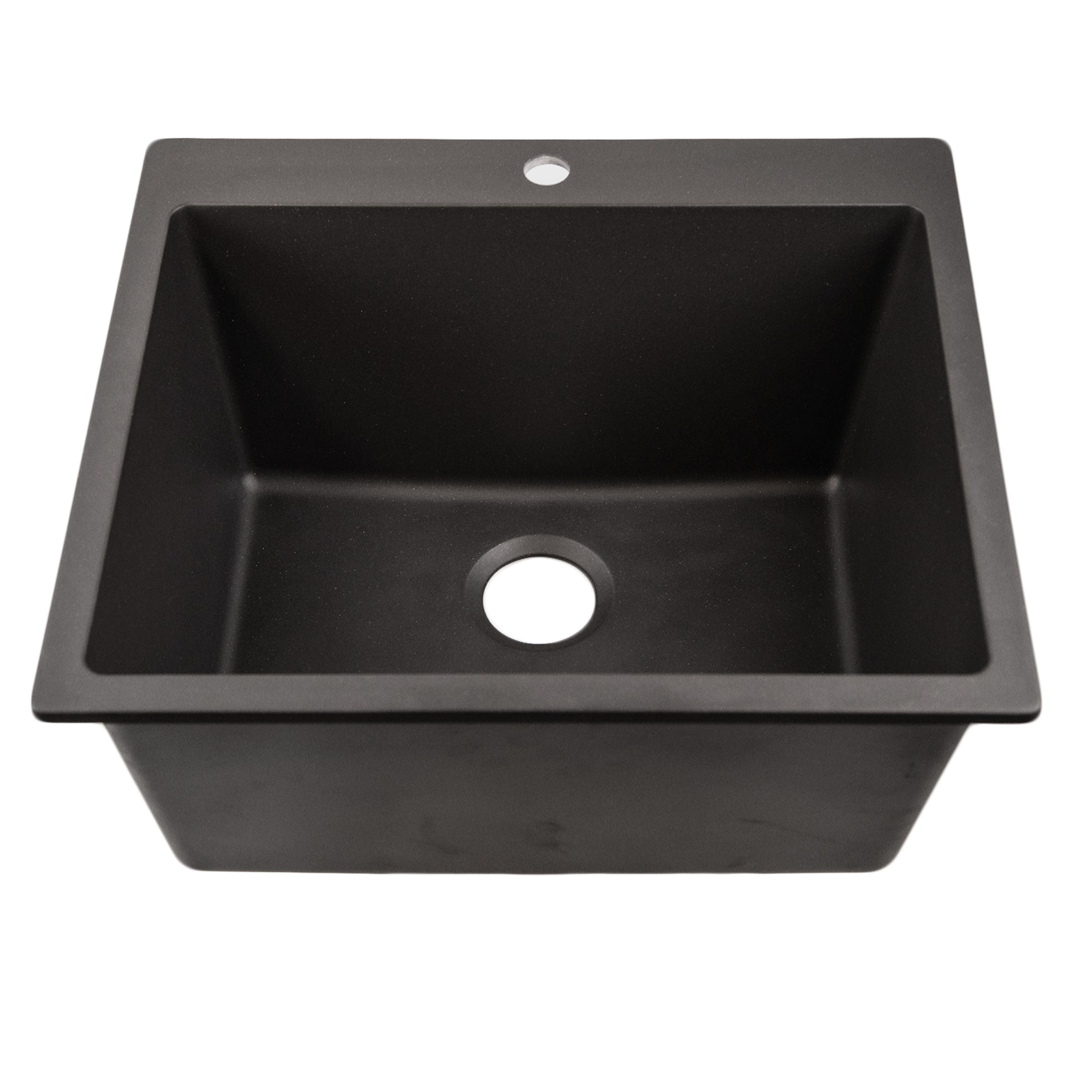 black kitchen sink