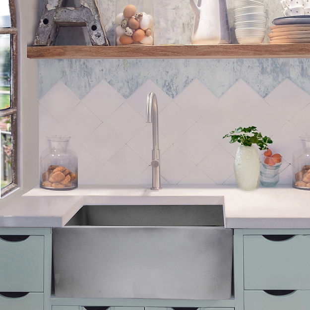 grey kitchen sink