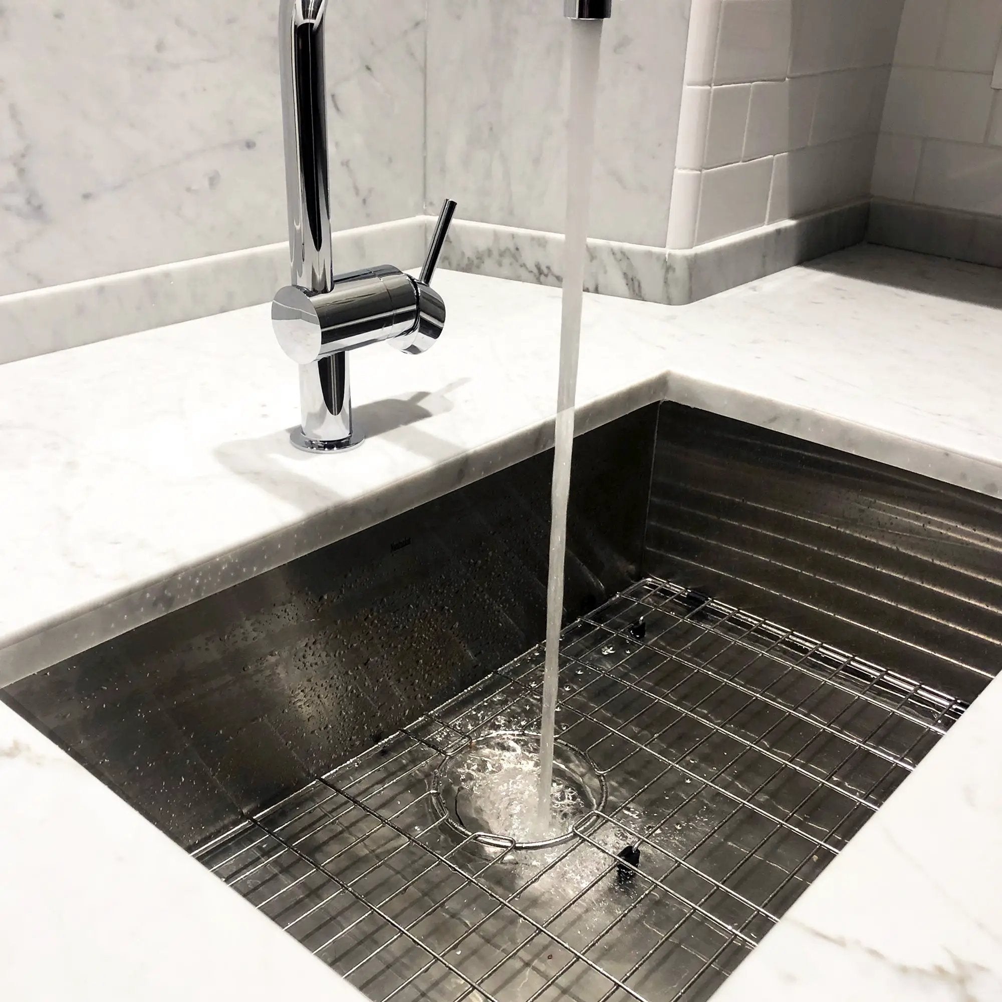 silver kitchen sink