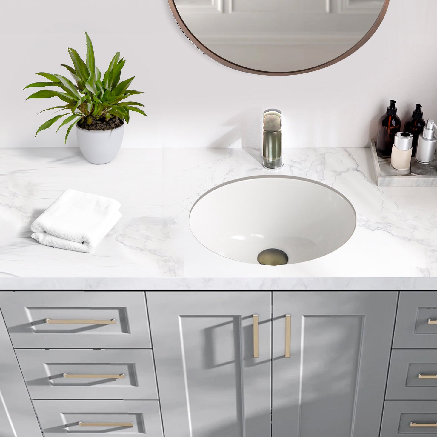 white bathroom sink
