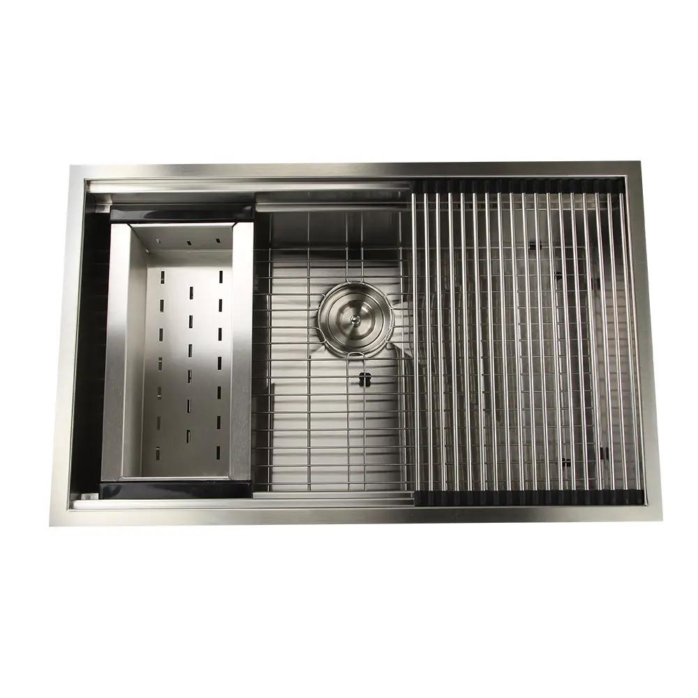silver kitchen sink