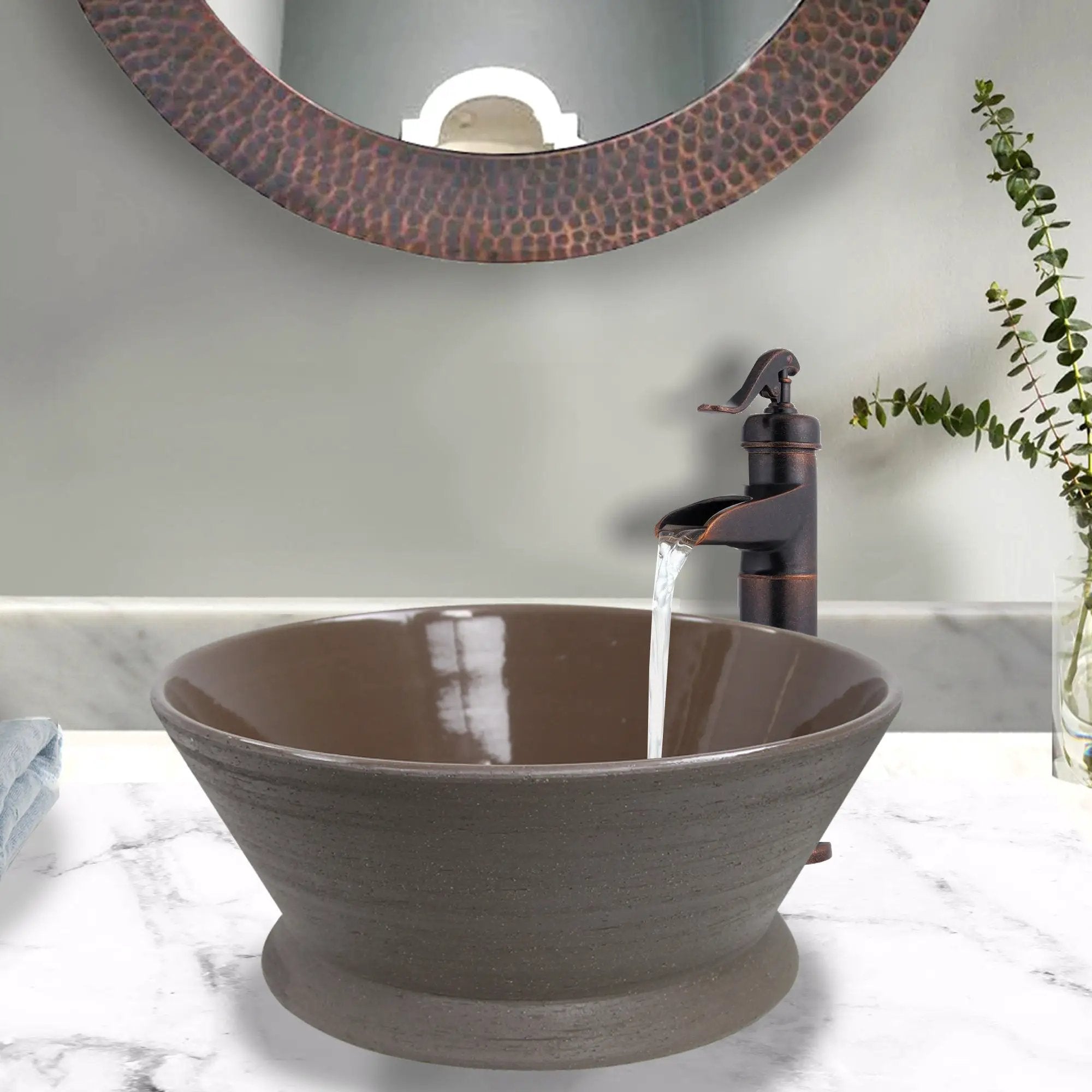 cream bathroom sink