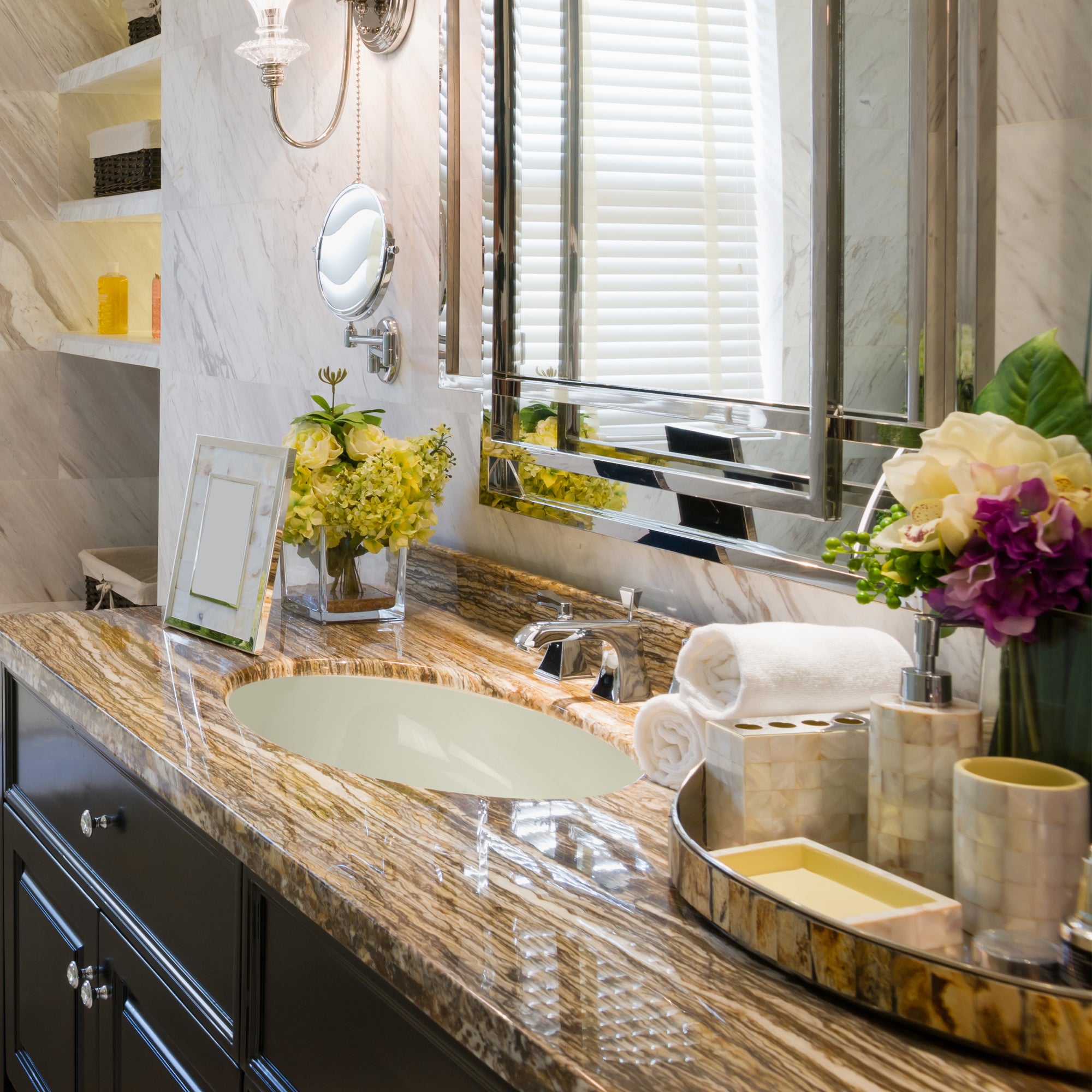 bisque bathroom sink