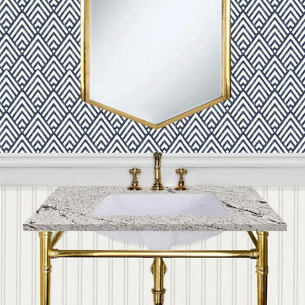 white bathroom sink