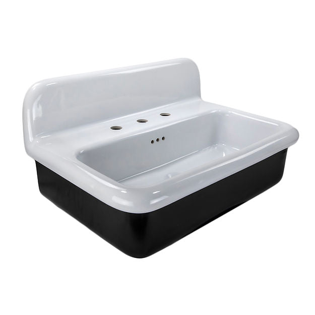 white/blk bathroom sink