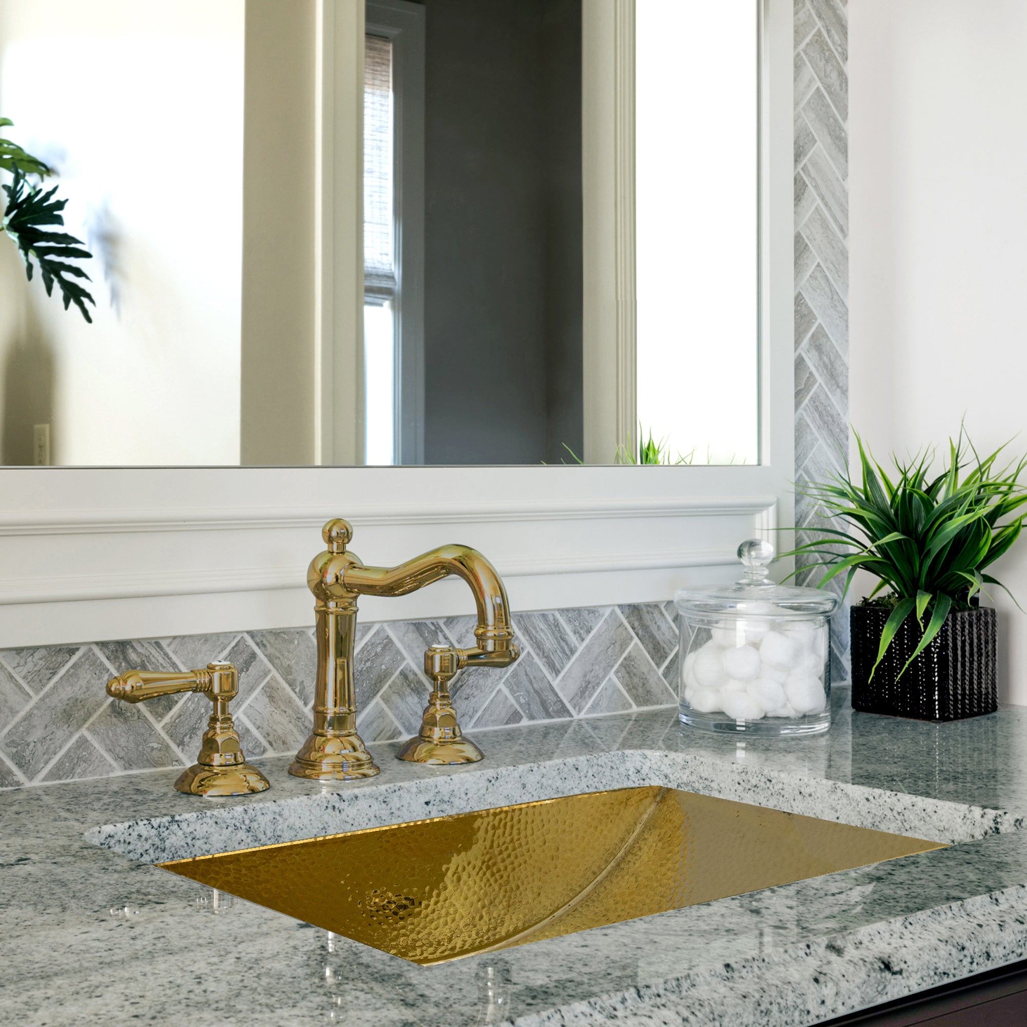 brass bathroom sink