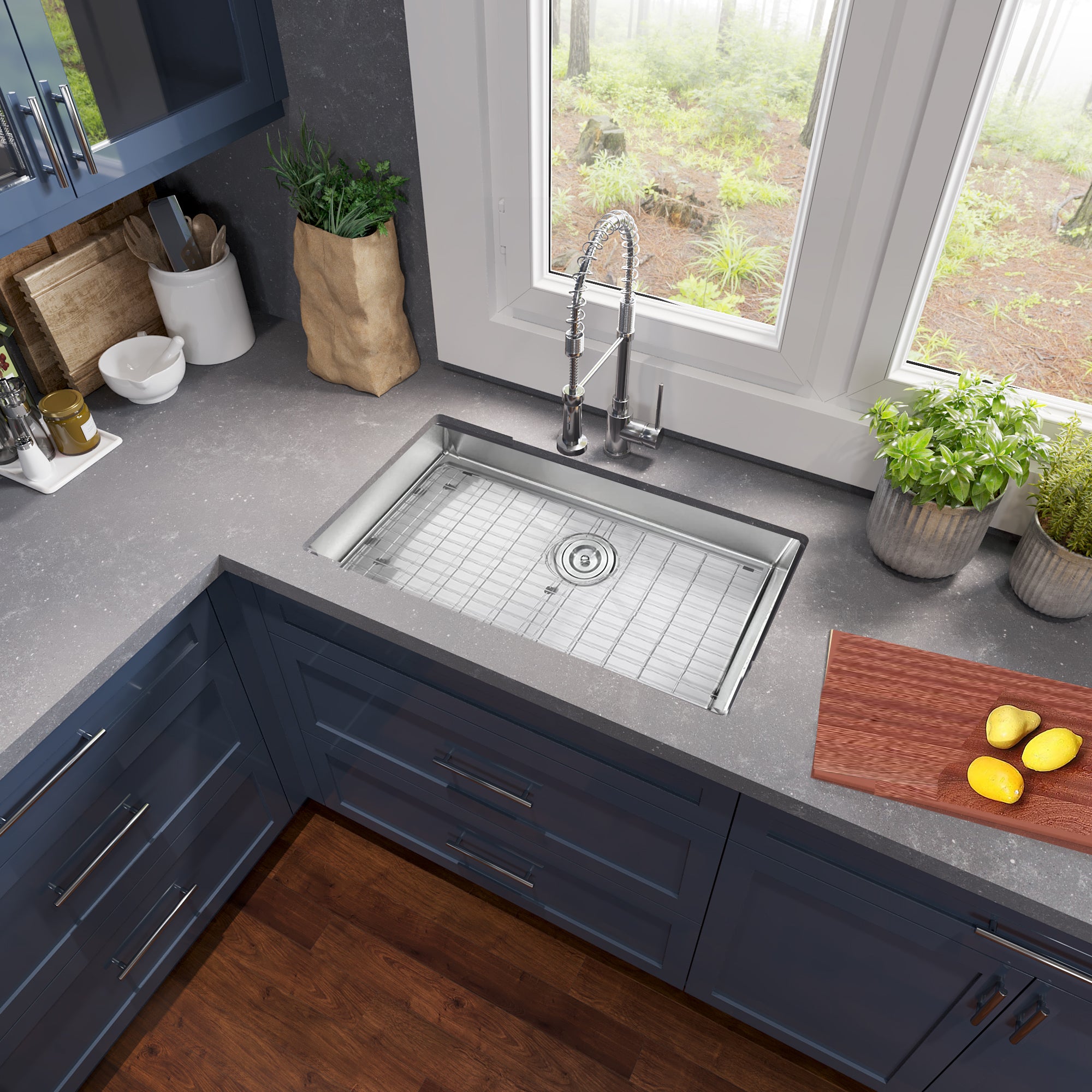 stainless steel kitchen sink