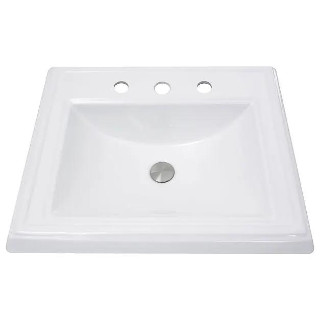 white bathroom sink