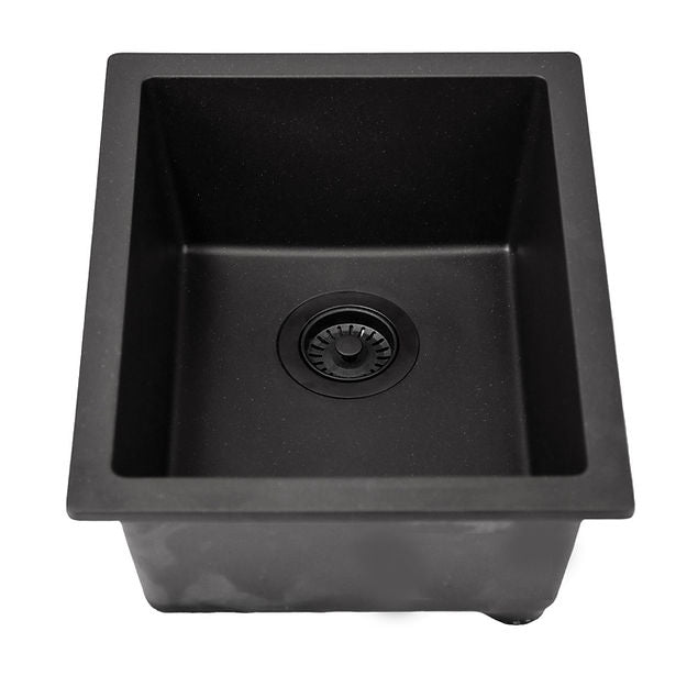 black kitchen sink