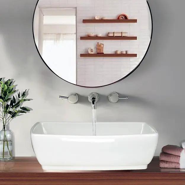 white bathroom sink