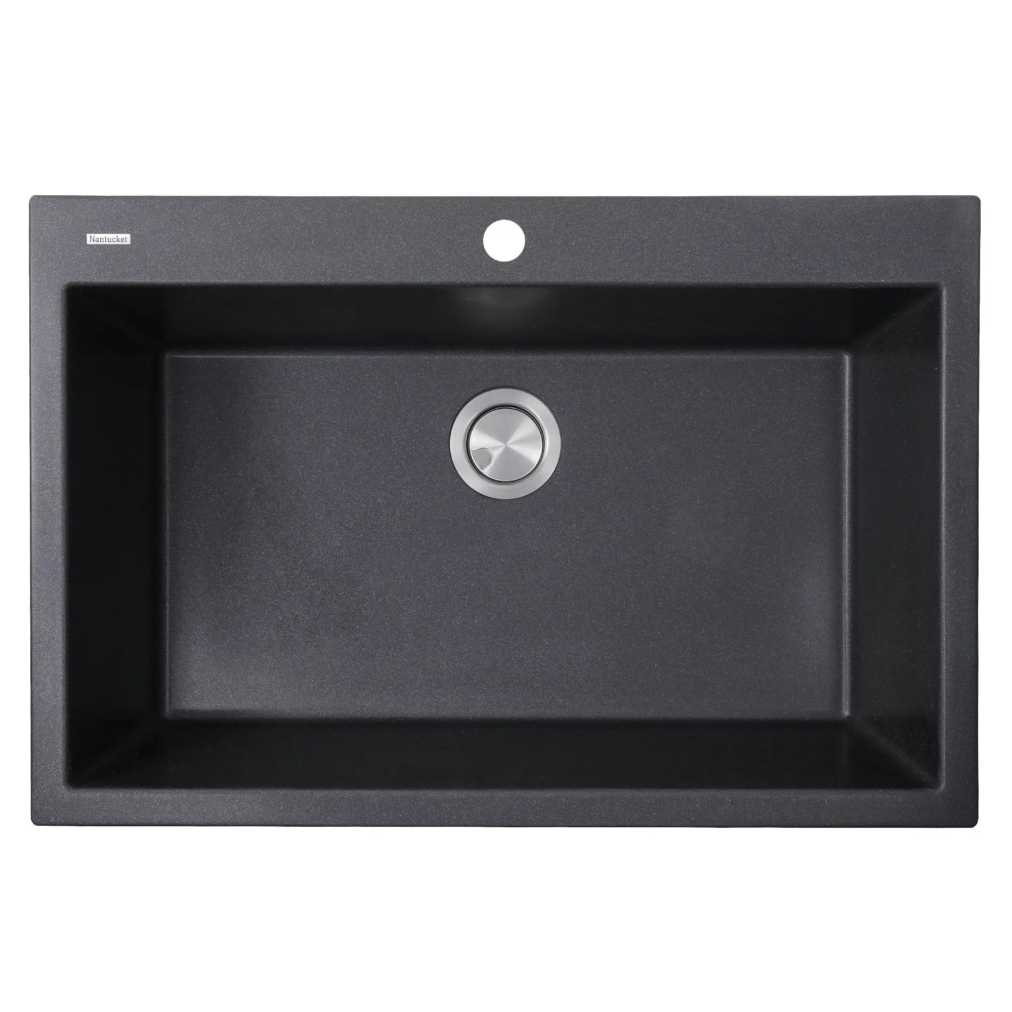 black kitchen sink