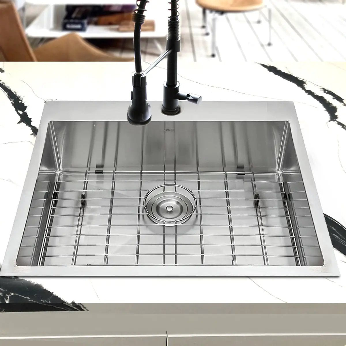 silver kitchen sink