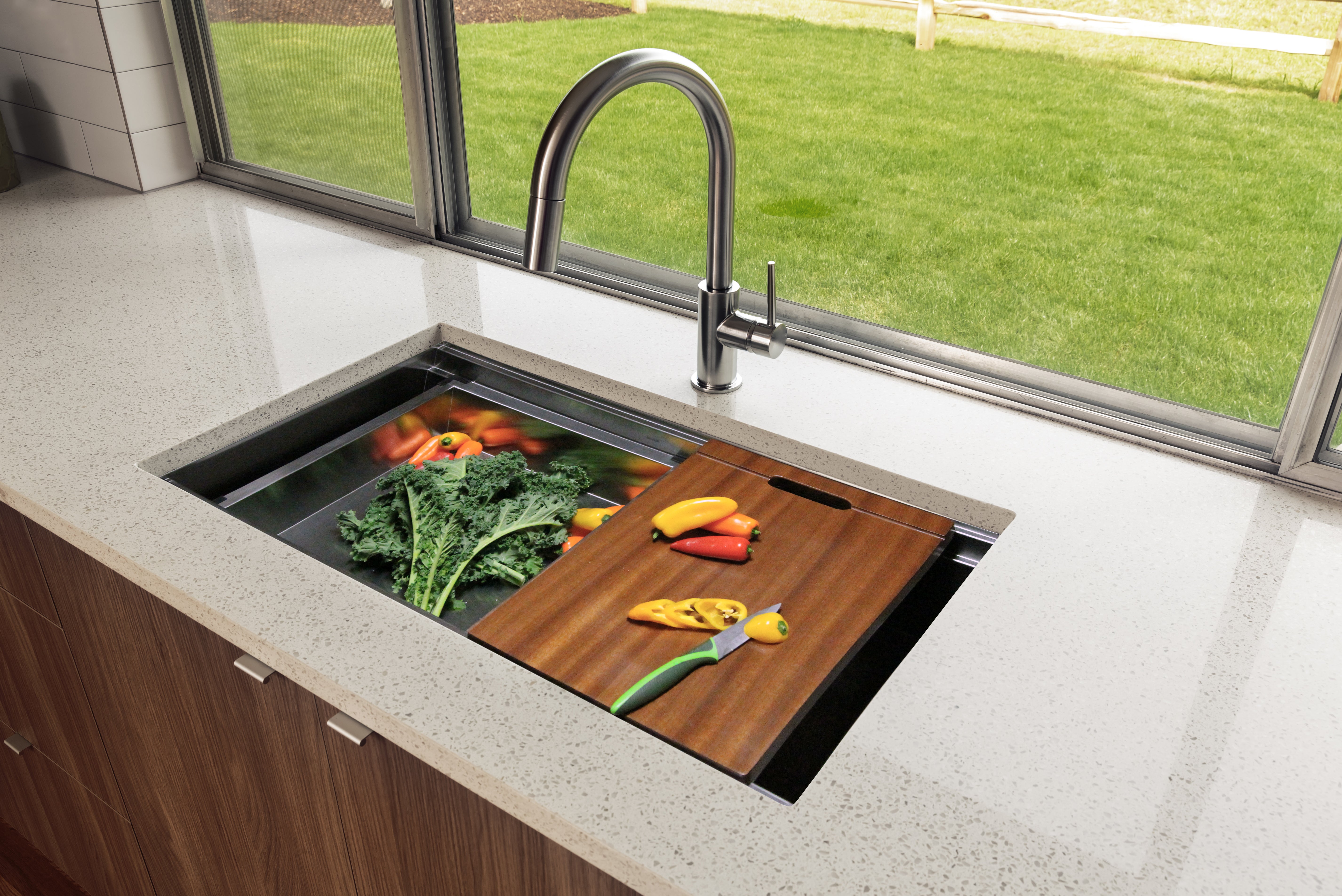 stainless steel kitchen sink