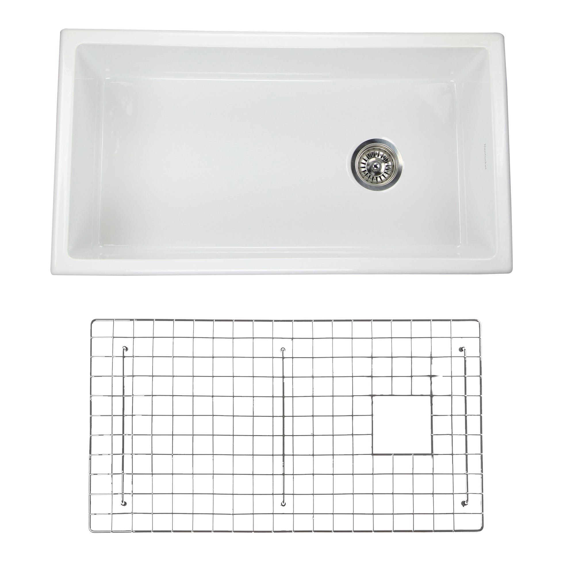 white kitchen sink