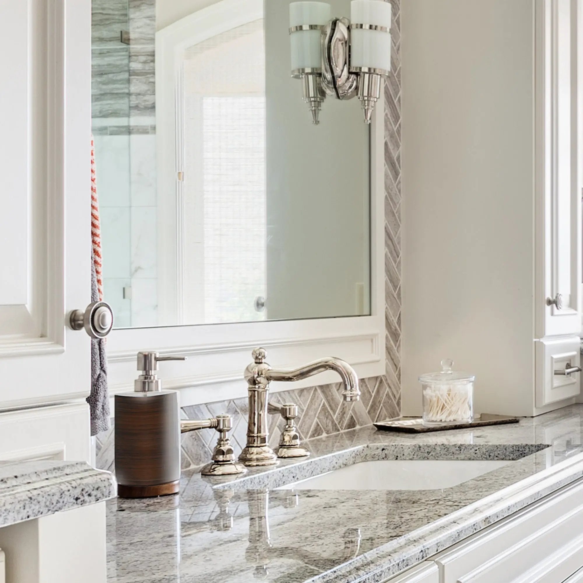 white bathroom sink