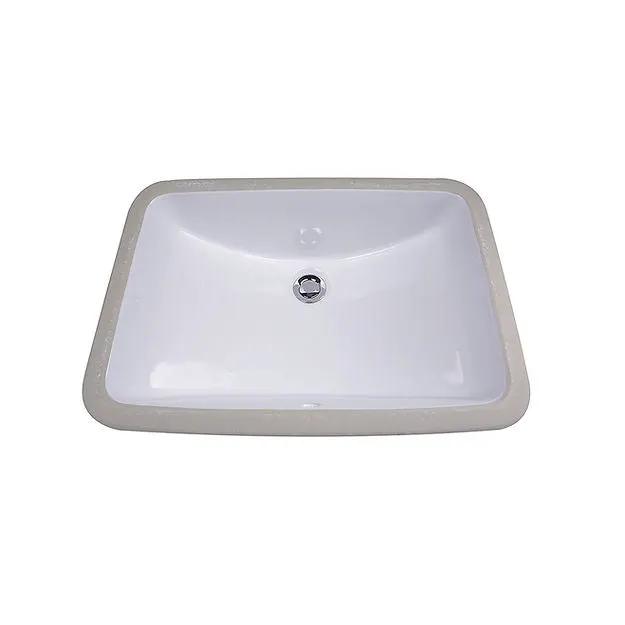 white bathroom sink
