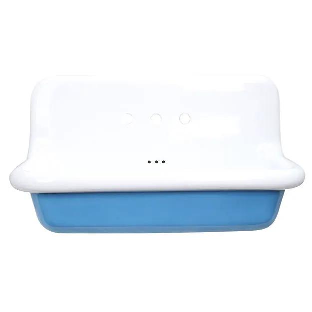 Nantucket Sinks 36 inch Victorian Collection Fireclay Utility Wallmount Bathroom Sink by Nantucket