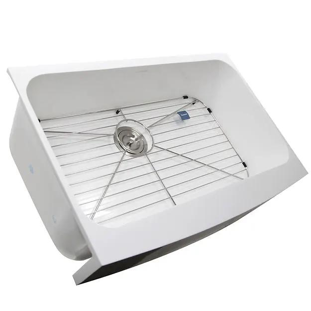 white kitchen sink