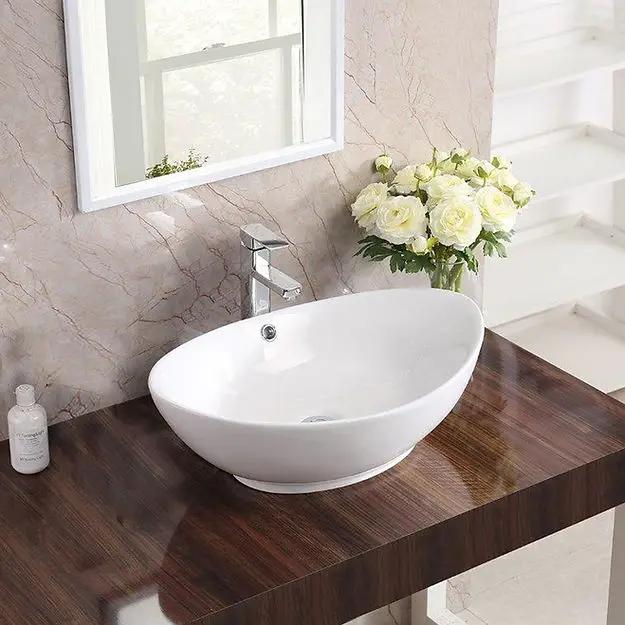 white bathroom sink