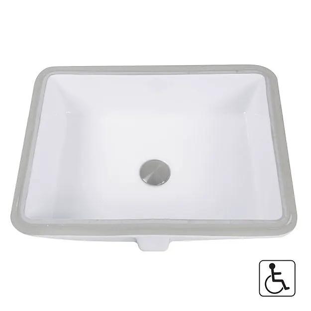 white bathroom sink