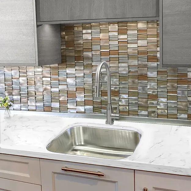 silver kitchen sink