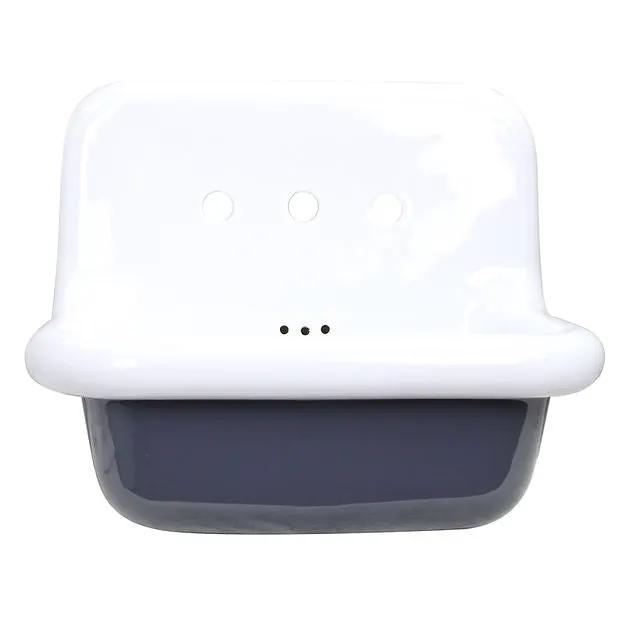 Nantucket Sinks Victorian Collection 24 inch Fireclay Wallmount Bathroom Sink by Nantucket