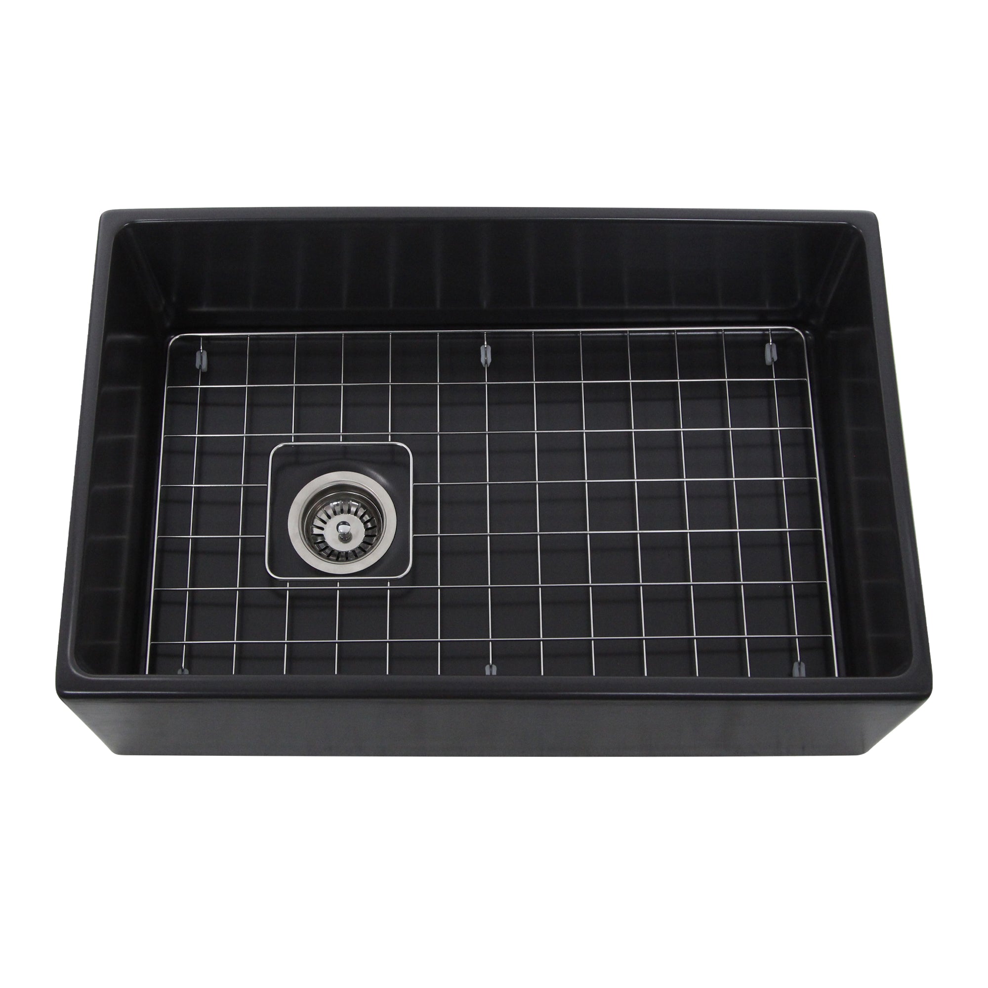 black kitchen sink