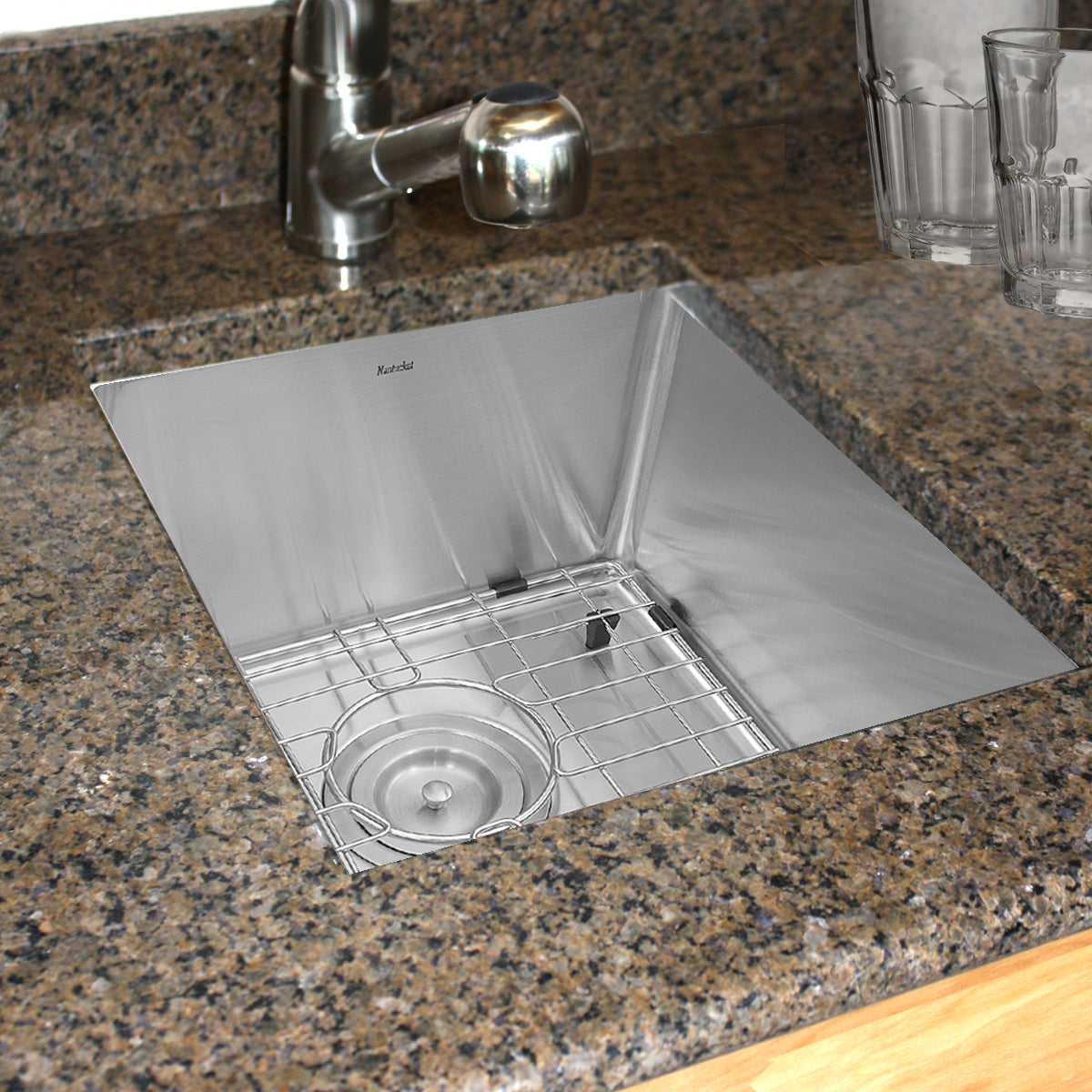 silver kitchen sink