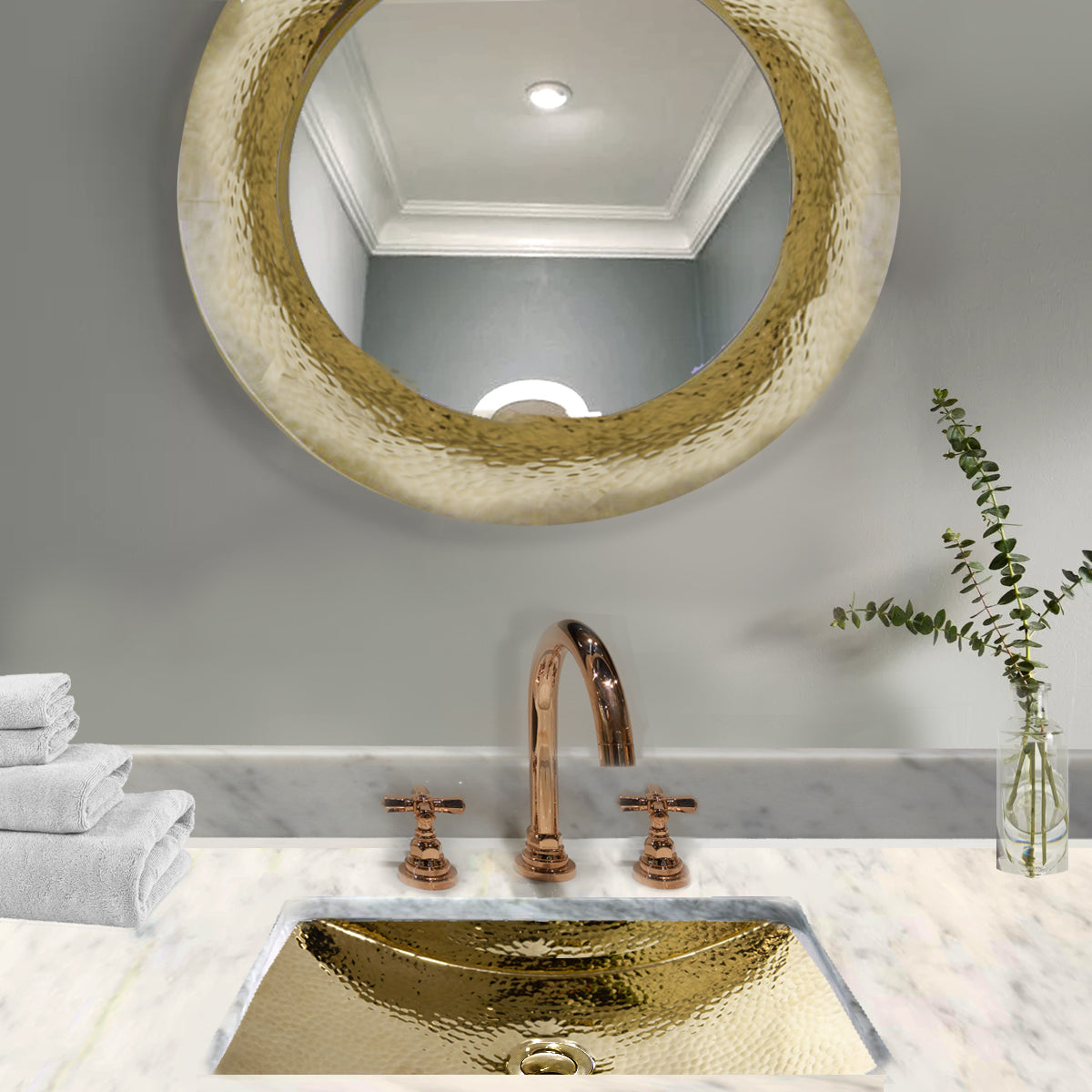 brass bathroom sink