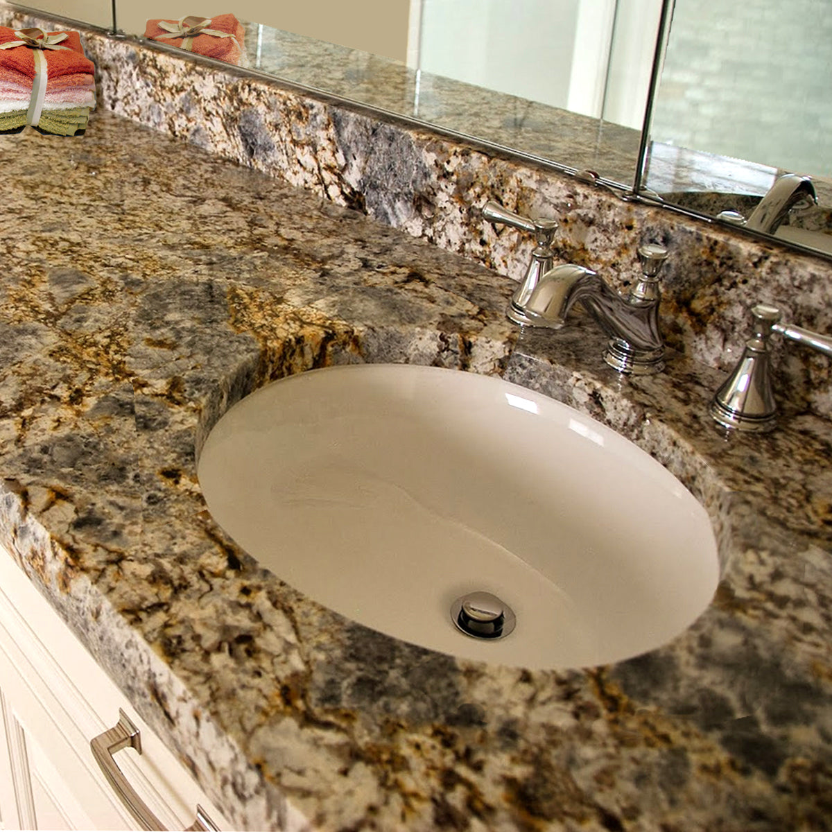 bisque bathroom sink