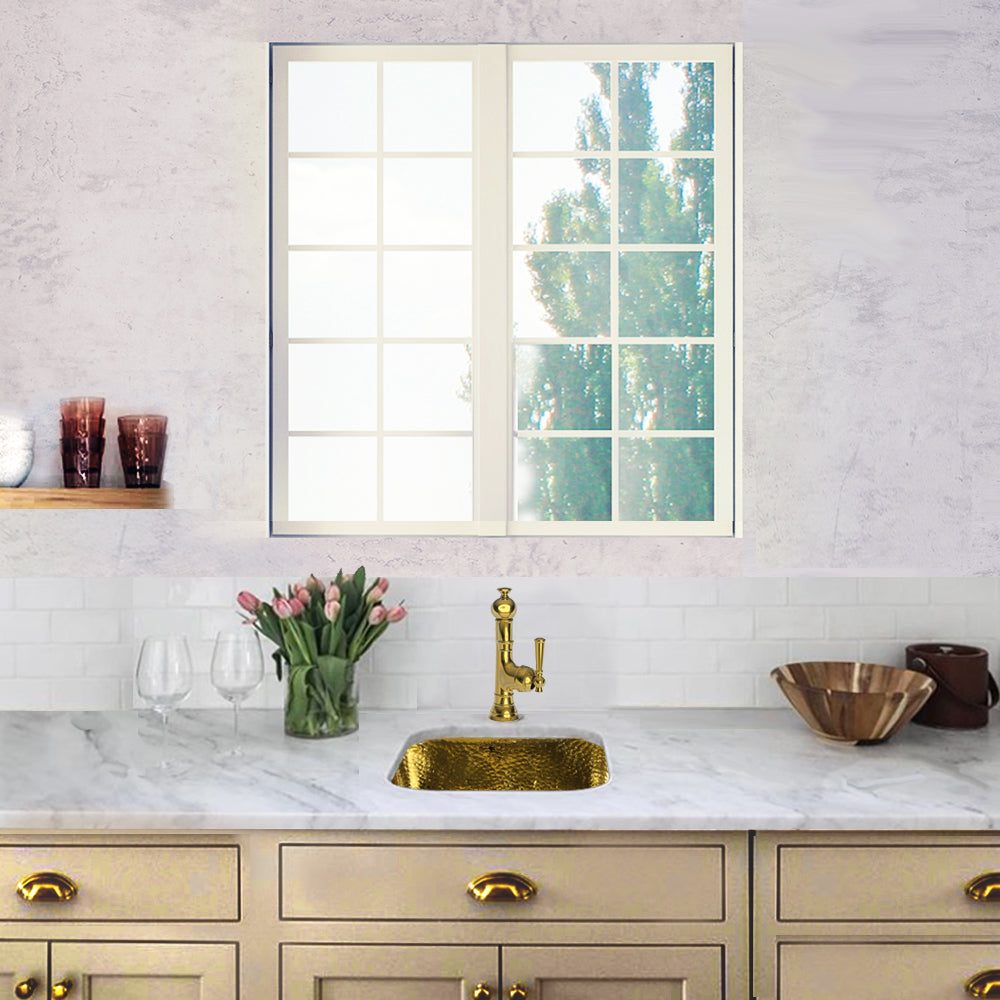 brass bathroom sink