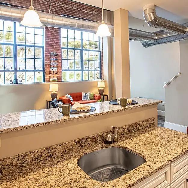 silver kitchen sink
