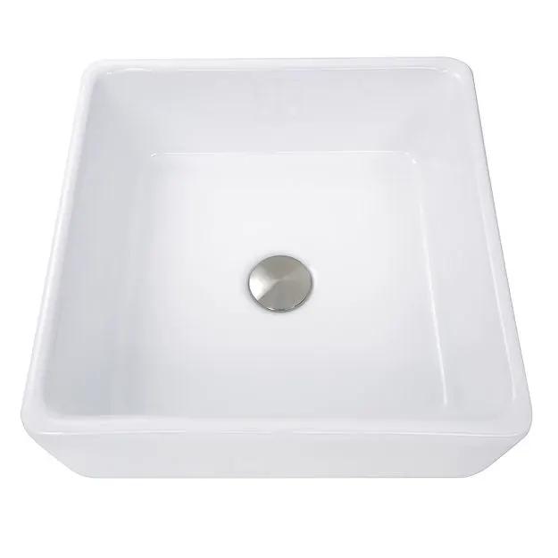 white bathroom sink