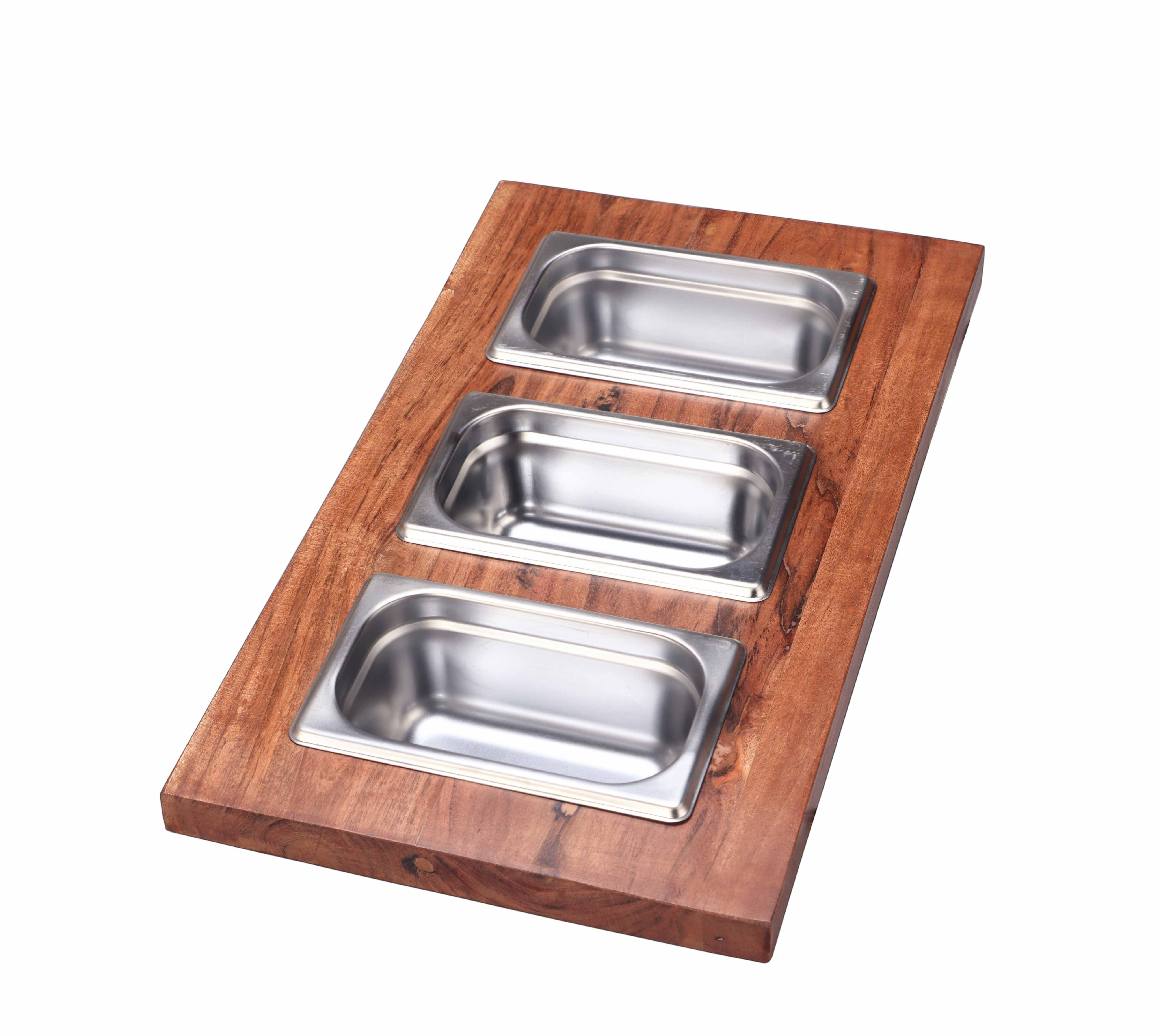 brown condiment tray