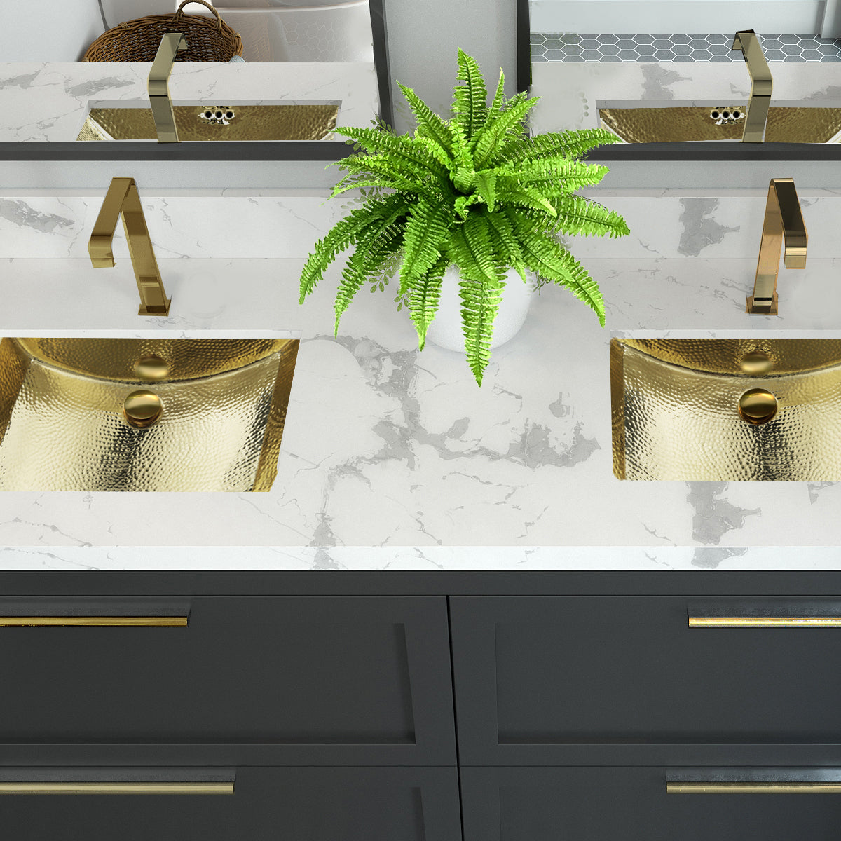 brass bathroom sink