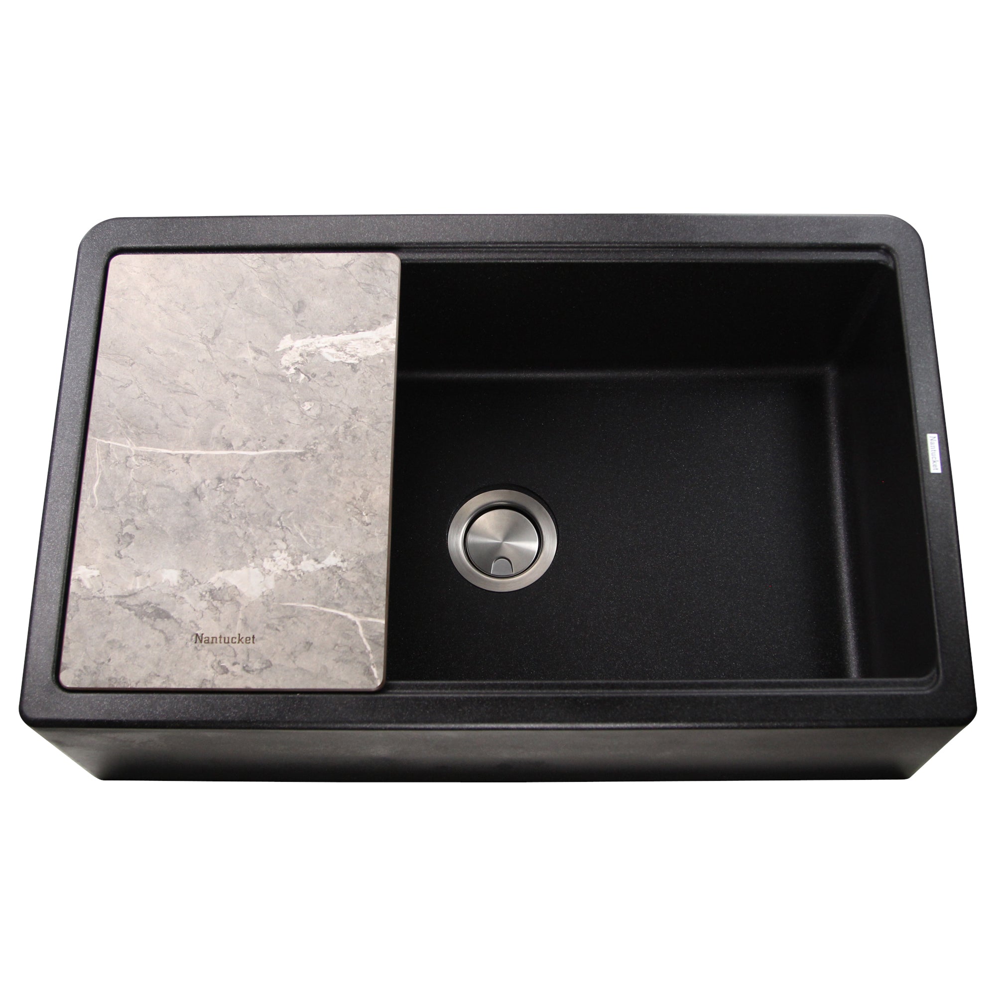 black kitchen sink